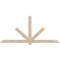 Ekena Millwork Kennewick Smooth Timber Gable Bracket, Douglas Fir, 108"W x 49"H x 1 1/2"D x 5 1/2"F, 11/12 Pitch GBW108X49X0206KEN00SDF - alternate 1